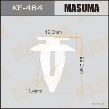 Клипса пластиковая MASUMA (MERCEDES-BENZ A0009912498)  / KE464