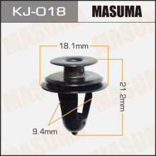 Клипса пластиковая MASUMA (TOYOTA 6777128050)  / KJ018