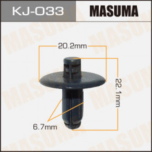 Клипса пластиковая MASUMA (TOYOTA 9046707170B0)  / KJ033