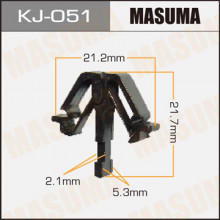 Клипса пластиковая MASUMA (TOYOTA 9046717004)  / KJ051