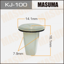 Клипса пластиковая MASUMA (TOYOTA 9018904213)  / KJ100