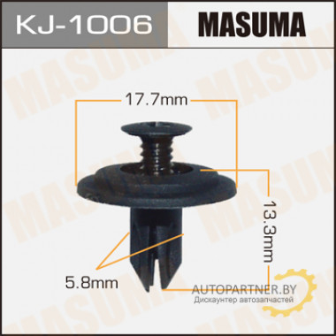 Клипса пластиковая MASUMA (HONDA 90688SB0003)  / KJ1006