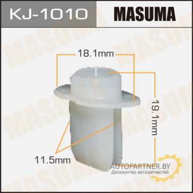 Клипса пластиковая MASUMA (HONDA 71144SR3013)  / KJ1010
