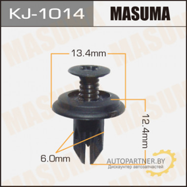 Клипса пластиковая MASUMA (HONDA 90687SB0013)  / KJ1014