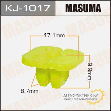 Клипса пластиковая MASUMA (HONDA 90662SB2000)  / KJ1017