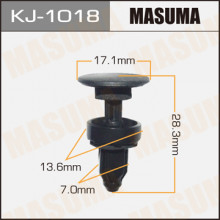 Клипса пластиковая MASUMA (HONDA 91508SM4003)  / KJ1018