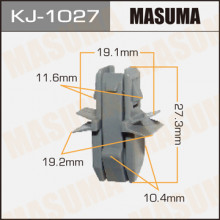 Клипса пластиковая MASUMA (SUBARU 91017FA080)  / KJ1027