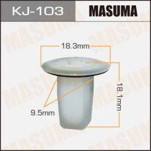 Клипса пластиковая MASUMA (TOYOTA 9018904197)  / KJ103
