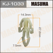 Клипса пластиковая MASUMA (SUBARU 91017AA240)  / KJ1033