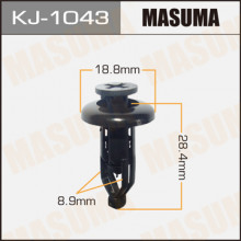 Клипса пластиковая MASUMA (TOYOTA 9046709143)  / KJ1043