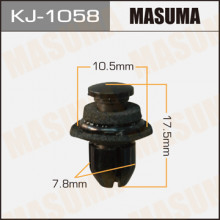 Клипса пластиковая MASUMA (HONDA 90657SB0003)  / KJ1058