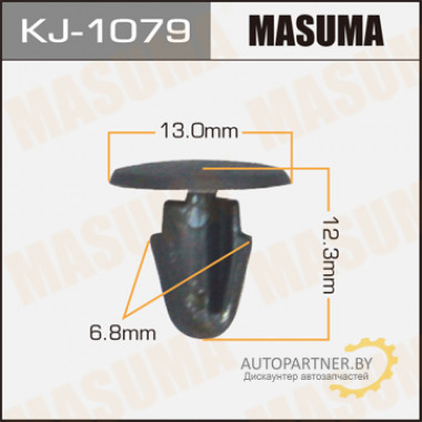 Клипса пластиковая MASUMA (TOYOTA 9046707047)  / KJ1079