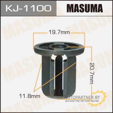 Клипса пластиковая MASUMA (TOYOTA 9046706158)  / KJ1100