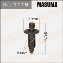 Клипса пластиковая MASUMA (TOYOTA 9046706141)  / KJ1116