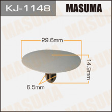 Клипса пластиковая MASUMA (TOYOTA 9046707187B0)  / KJ1148