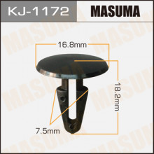 Клипса пластиковая MASUMA (HONDA 90673SE0003)  / KJ1172