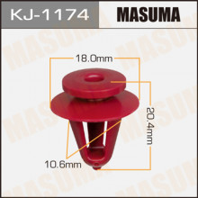 Клипса пластиковая MASUMA (TOYOTA 6792122020)  / KJ1174