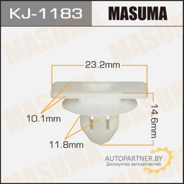 Клипса пластиковая MASUMA (TOYOTA 9046712074)  / KJ1183
