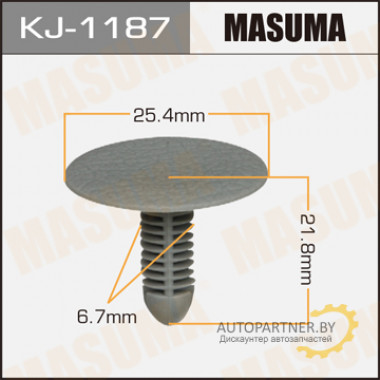 Клипса пластиковая MASUMA (TOYOTA 904670708003)  / KJ1187