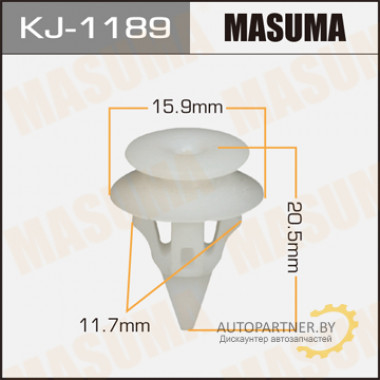 Клипса пластиковая MASUMA (TOYOTA 9046712077)  / KJ1189