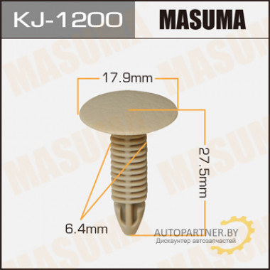 Клипса пластиковая MASUMA (TOYOTA 9046706061A0)  / KJ1200