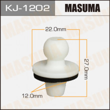 Клипса пластиковая MASUMA (TOYOTA 5218716070)  / KJ1202