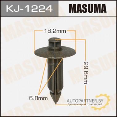 Клипса пластиковая MASUMA (TOYOTA 9046707056)  / KJ1224