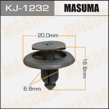 Клипса пластиковая MASUMA (TOYOTA 9046707121B0)  / KJ1232