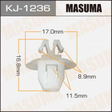 Клипса пластиковая MASUMA (TOYOTA 9046711099)  / KJ1236