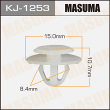 Клипса пластиковая MASUMA (TOYOTA 9046709132)  / KJ1253