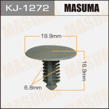 Клипса пластиковая MASUMA (TOYOTA 9046707042B2)  / KJ1272