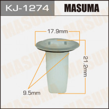 Клипса пластиковая MASUMA (TOYOTA 9018906073)  / KJ1274