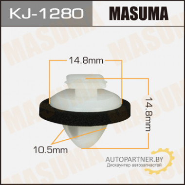 Клипса пластиковая MASUMA (TOYOTA 7681723010)  / KJ1280