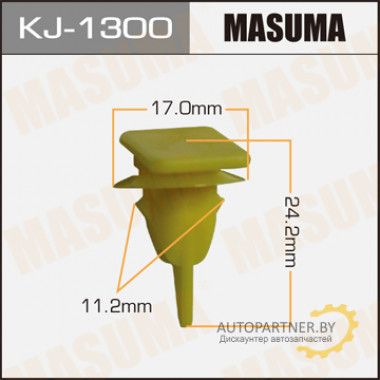 Клипса пластиковая MASUMA (TOYOTA 9046711121)  / KJ1300