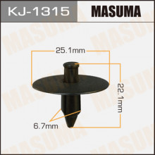 Клипса пластиковая MASUMA (TOYOTA 9046707148)  / KJ1315