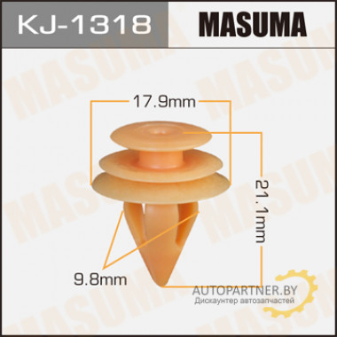 Клипса пластиковая MASUMA (TOYOTA 6777116160)  / KJ1318