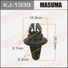Клипса пластиковая MASUMA (TOYOTA 7539830040)  / KJ1339