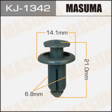 Клипса пластиковая MASUMA (TOYOTA 9046707190H0)  / KJ1342
