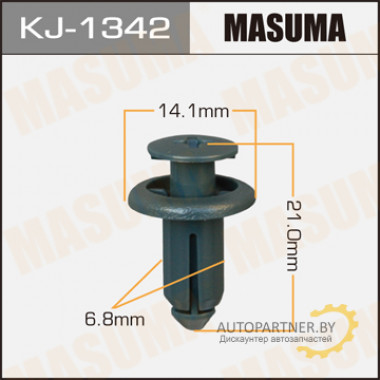 Клипса пластиковая MASUMA (TOYOTA 9046707190H0)  / KJ1342