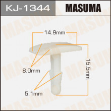 Клипса пластиковая MASUMA (TOYOTA 9046706132)  / KJ1344