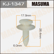 Клипса пластиковая MASUMA (TOYOTA 9046706102)  / KJ1347