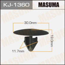 Клипса пластиковая MASUMA (TOYOTA 9046712063)  / KJ1360