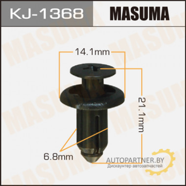 Клипса пластиковая MASUMA (TOYOTA 9046707190B0)  / KJ1368