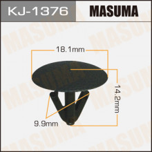 Клипса пластиковая MASUMA (TOYOTA 9046710091)  / KJ1376