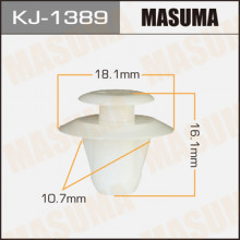 Клипса пластиковая MASUMA (TOYOTA 7586760010)  / KJ1389