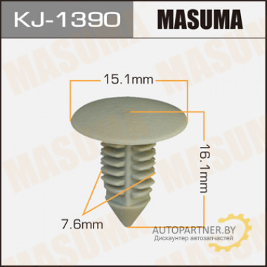 Клипса пластиковая MASUMA (TOYOTA 9046708015B0)  / KJ1390