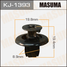 Клипса пластиковая MASUMA (TOYOTA 9046709166)  / KJ1393