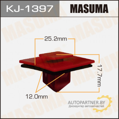 Клипса пластиковая MASUMA (TOYOTA 9046712072)  / KJ1397