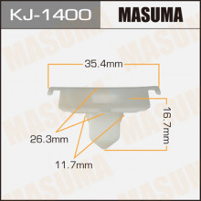 Клипса пластиковая MASUMA (TOYOTA 9046712073)  / KJ1400