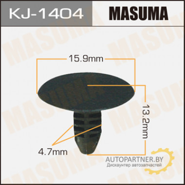 Клипса пластиковая MASUMA (TOYOTA 904670502722)  / KJ1404